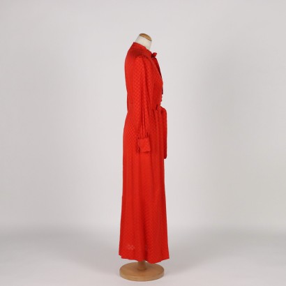 Robe Longue Soie France Années 1960-1970