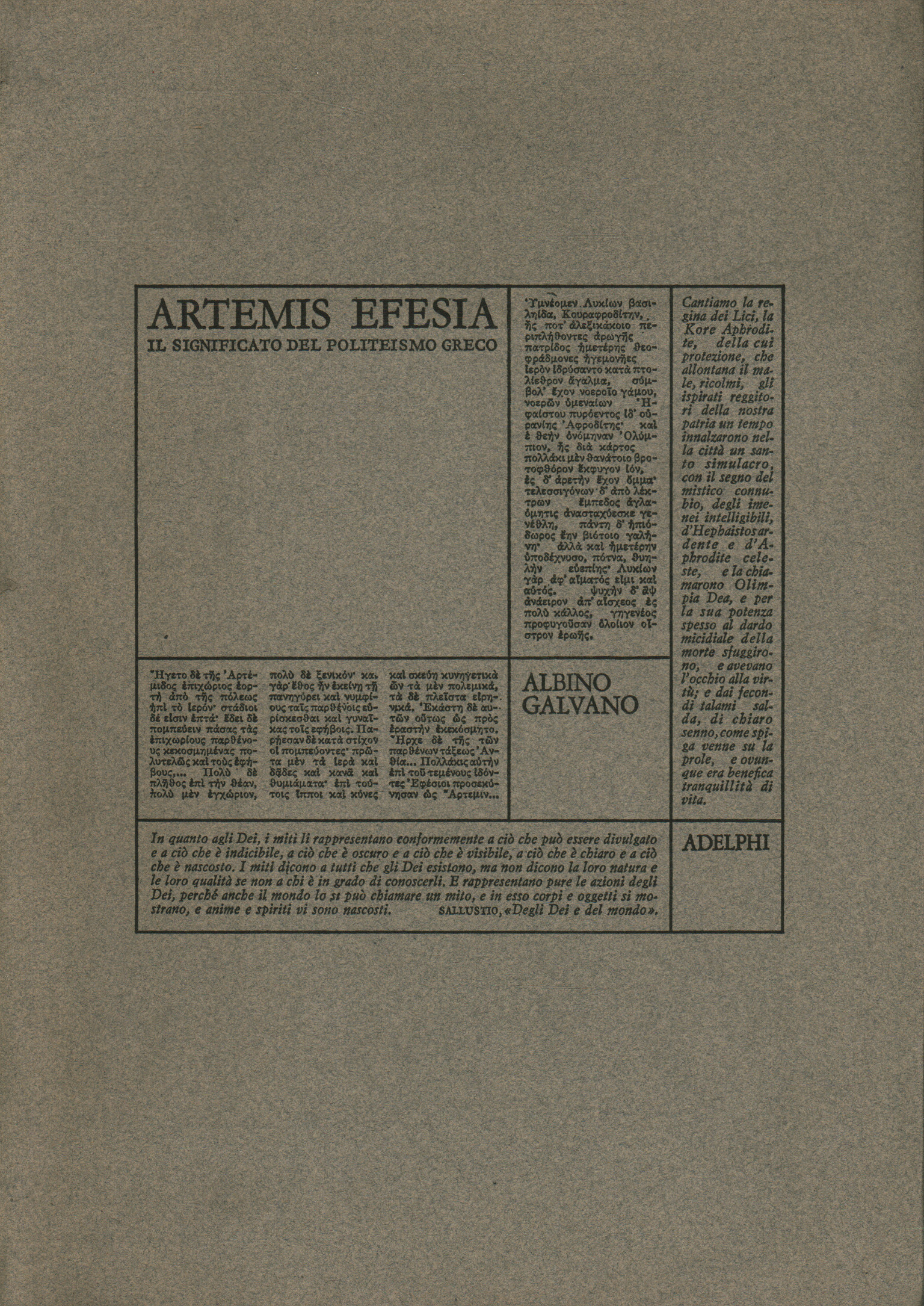 Artemisa Efesia. El significado de la política