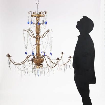 Neoclassical Chandelier Glass Italy XVIII Century