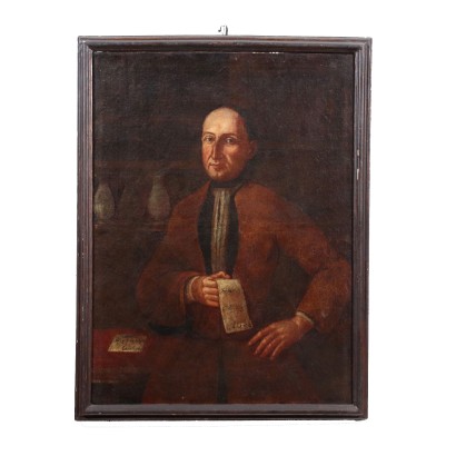 Portrait Masculin Huile sur Toile Espagne XVII-XVIII Siècle