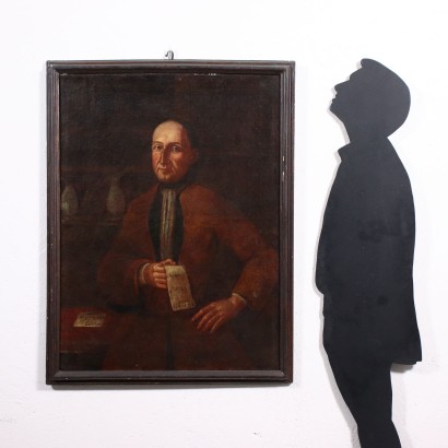 Männliches Porträt Öl auf Leinwand Spanien XVII-XVIII Jhd