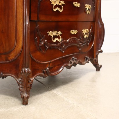 Baroque Style Sideboard Walnut France XIX-XX Century