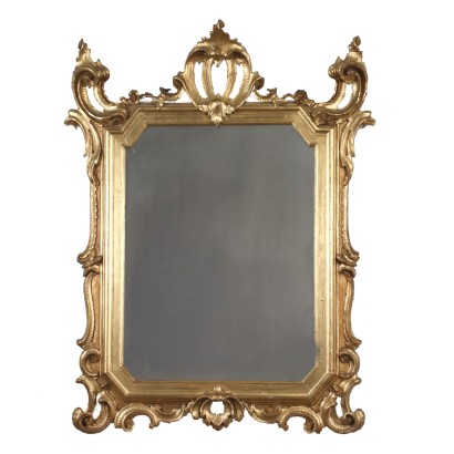 Miroir Éclectique Verre Italie XIX Siècle