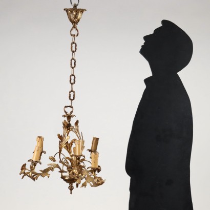 Chandelier Bronze Italy XX Century