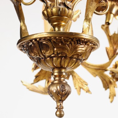 Chandelier Bronze Italy XX Century