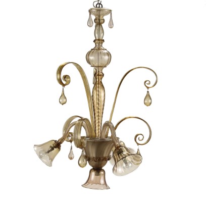 Murano Chandelier Glass Italy XX Century