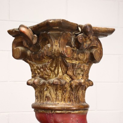 Pair of Twisted Columns Chestnut Spain XVIII Century