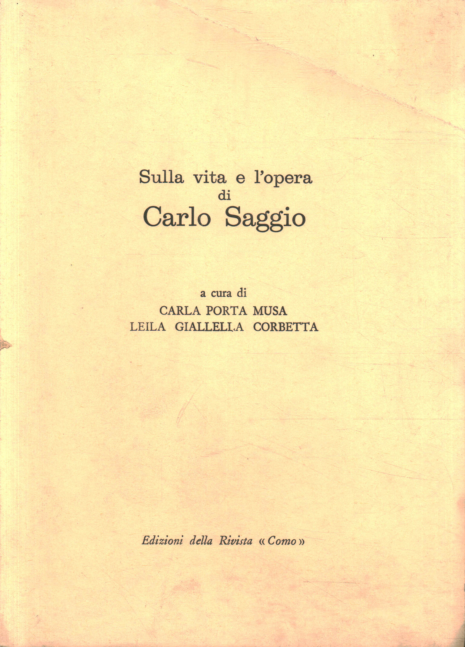On the life and work of Carlo