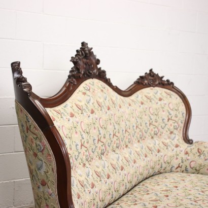 Louis Philippe Sofa Mahogany Italy XIX Century