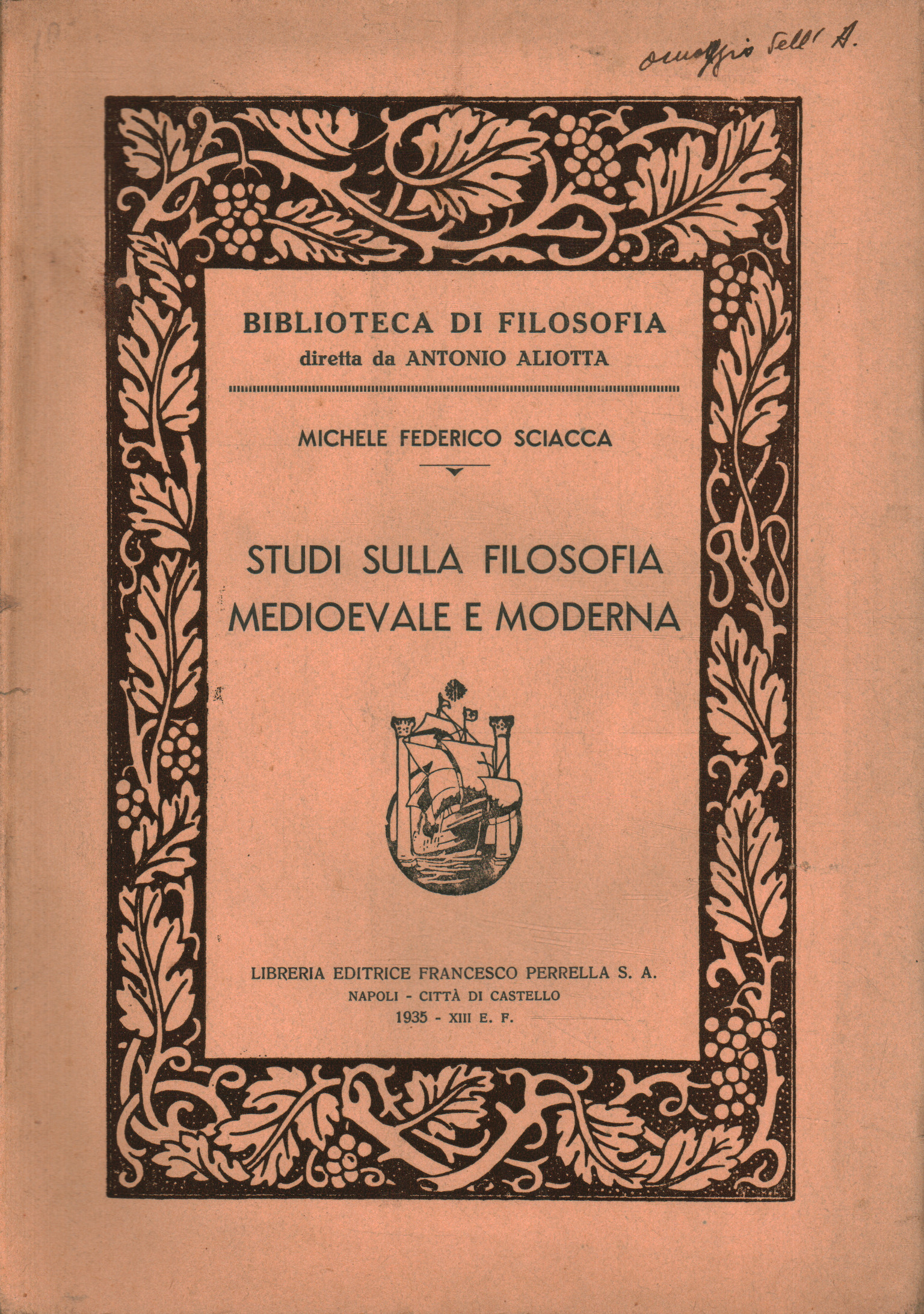 Studi sulla filosofia medioevale e moder