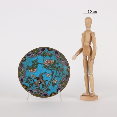 Cloisonnè Plate Copper Japan XIX-XX Century