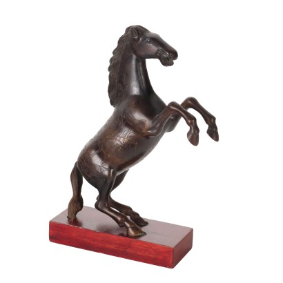 antiquariato, bronzo, antiquariato bronzi, bronzo antico, bronzo antico italiano, bronzo di antiquariato, bronzo neoclassico, bronzo del 800,Cavallo in Bronzo