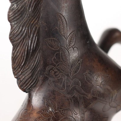 Cheval Bronze Chine XX Siècle