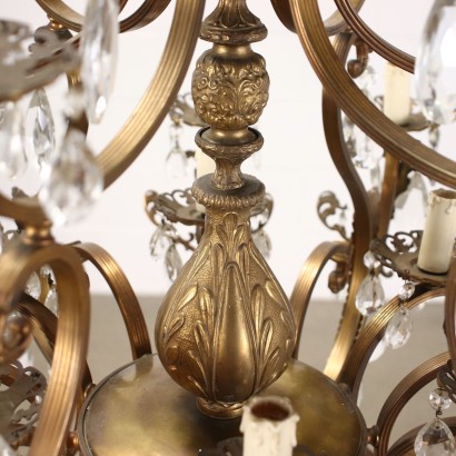 Chandelier Bronze Italy XX Century