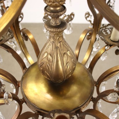 Chandelier Bronze Italy XX Century