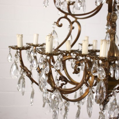 Chandelier Bronze Italy XX Century