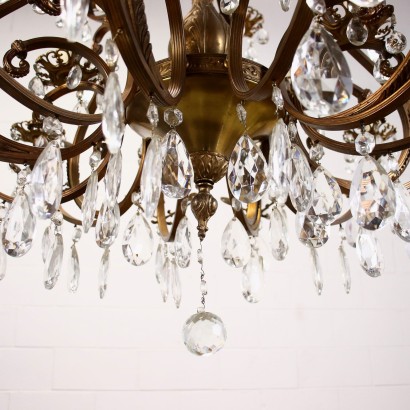 Chandelier Bronze Italy XX Century