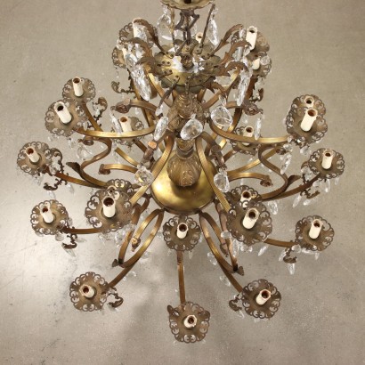 Chandelier Bronze Italy XX Century