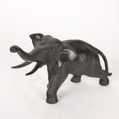 Group of Elephants Bronze Japan XIX-XX Century