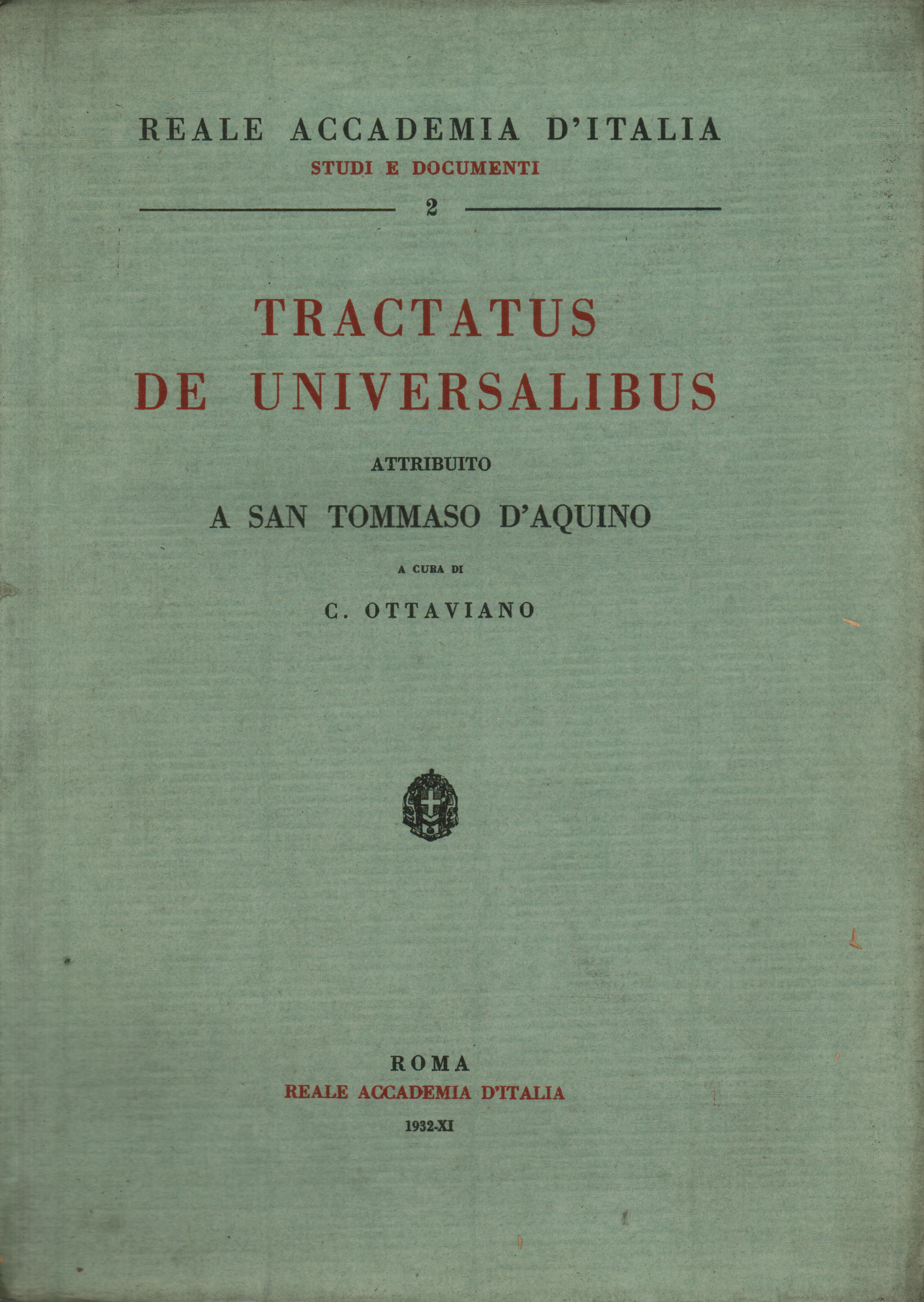 Tractatus de Universalibus attributed to