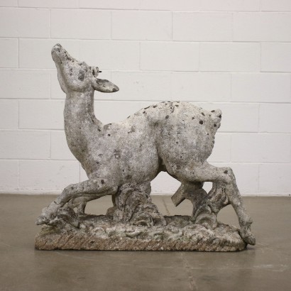 antigüedades, muebles de jardín, muebles de jardín antigüedades, muebles de jardín antiguos, muebles de jardín italianos antiguos, muebles de jardín antiguos, muebles de jardín neoclásicos, muebles de jardín del siglo XIX, Ciervos de piedra de Vicenza