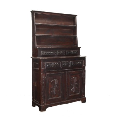 antiquariato, credenza, antiquariato credenza, credenza antica, credenza antica italiana, credenza di antiquariato, credenza neoclassica, credenza del 800,Credenza a Doppio Corpo Piemontese