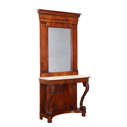 Restoration Console Cherrywood Italy XIX Century