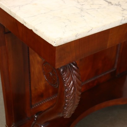 Restoration Console Cherrywood Italy XIX Century