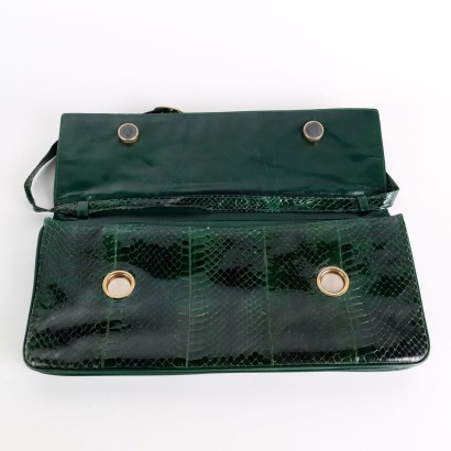 Borsa Vintage in Pelle Verde