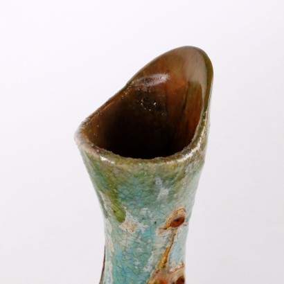 Vase C. Zauli Terre Cuite Italie Années 1950