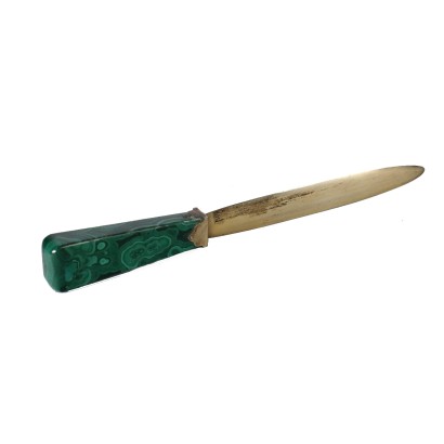 Tagliacarte in Malachite e Argento