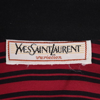 Yves Saint Laurent Shirt Silk Size 12 France 1980s-1990s