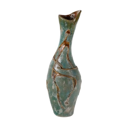 C. Zauli Vase Terracotta Italy 1950s