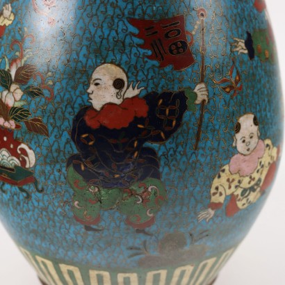 Shippo Vase Copper Japan XIX-XX Century