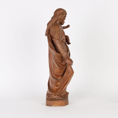 antiquariato, scultura, antiquariato scultura, scultura antica, scultura antica italiana, scultura di antiquariato, scultura neoclassico, scultura del 800,Madonna con Bambino in Terracotta