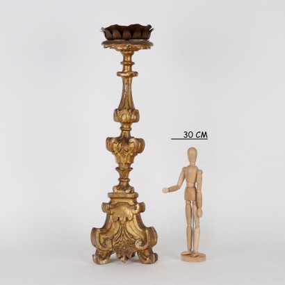 antiquariato, candelabro, antiquariato candelabro, candelabro antico, candelabro antico italiano, candelabro di antiquariato, candelabro neoclassico, candelabro del 800,Torciere in Legno Dorato