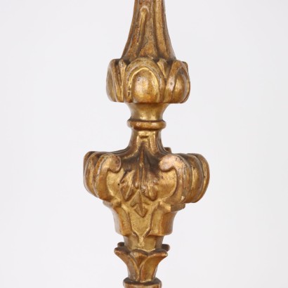 Baroque Style Torch Holder Wood Italy XVIII Century