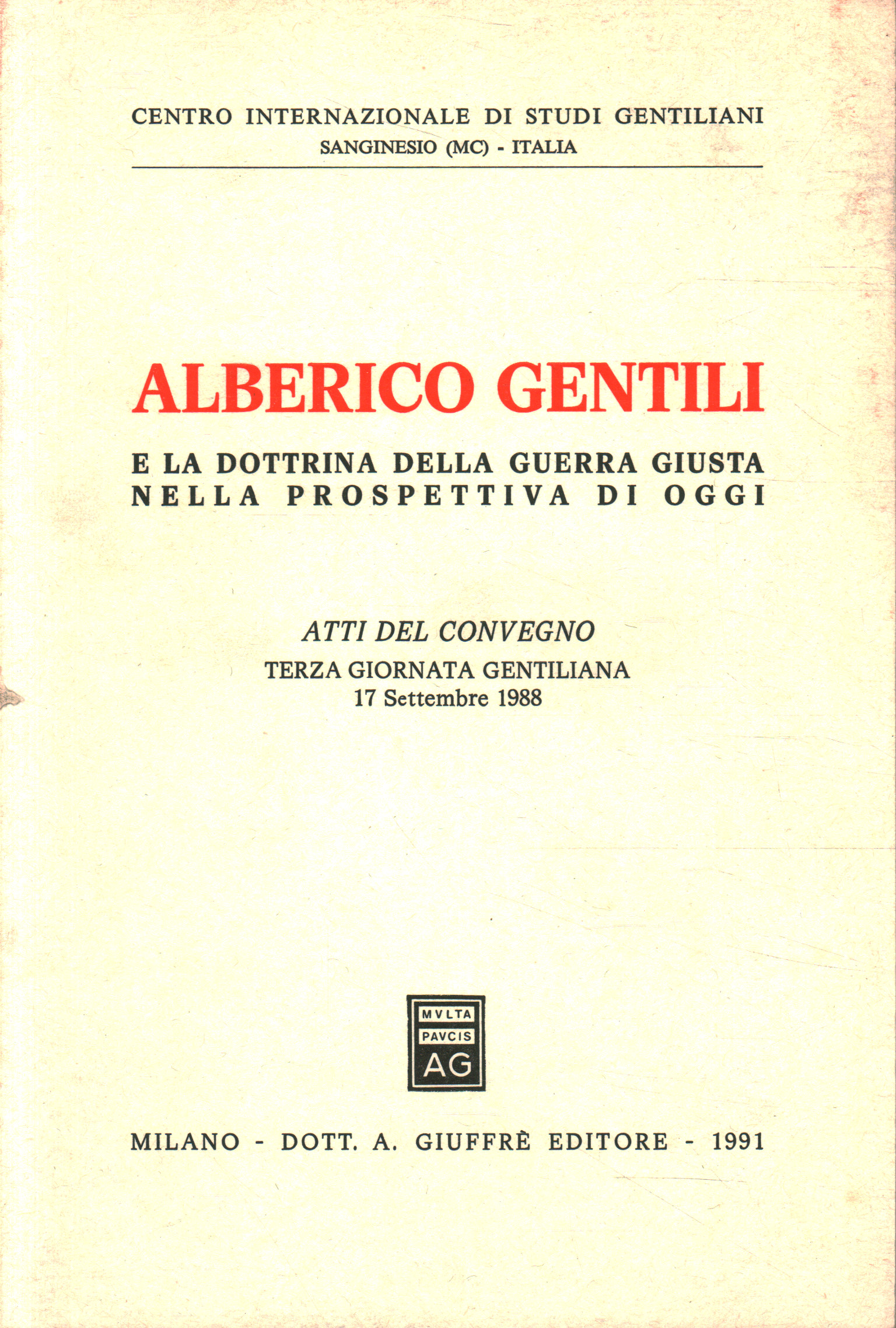 Alberico Gentili y la doctrina de g