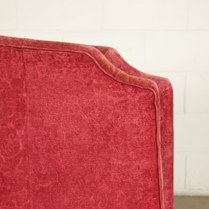 Sofa Velvet Italy 1940s-1950s