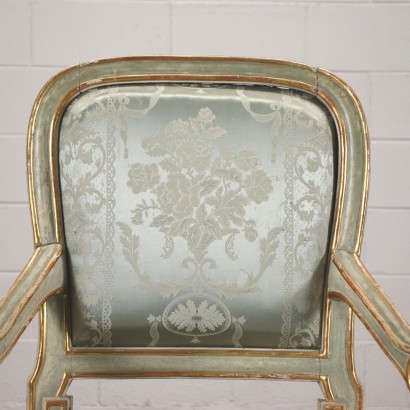 Fauteuil Néoclassique Bois Italie XVIII Siècle