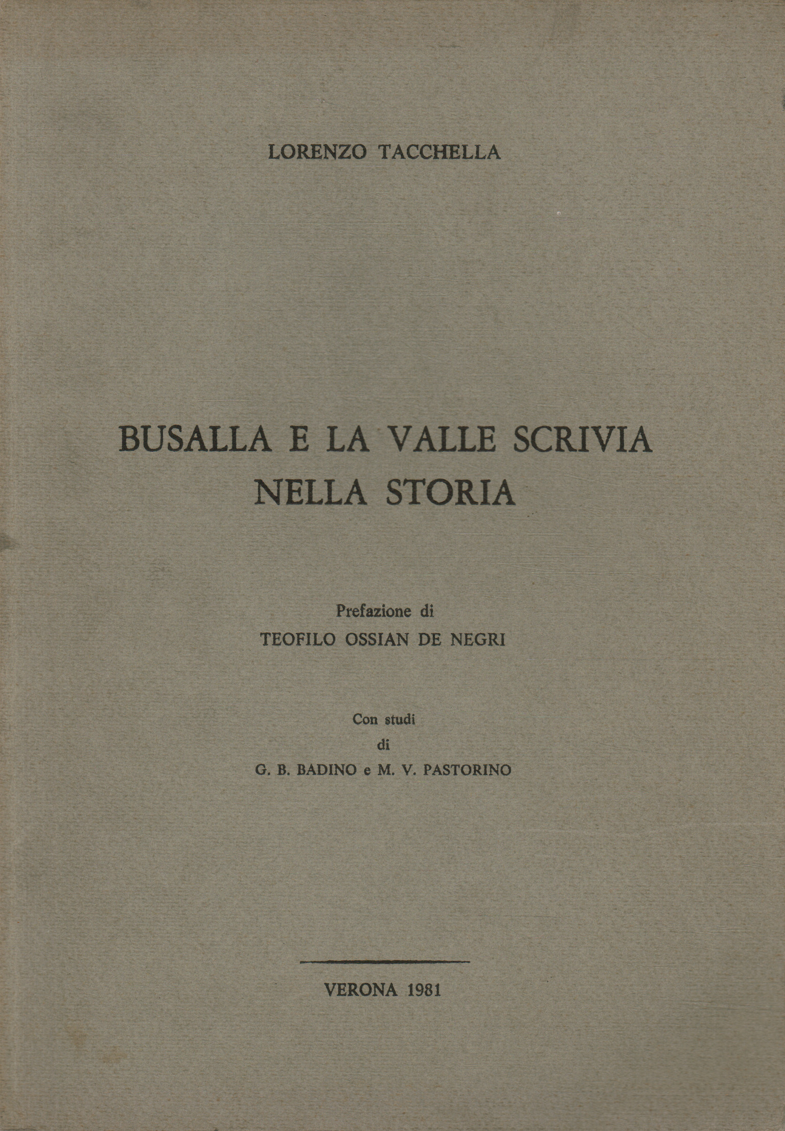 Busalla et la vallée écrivent dans l'histoire