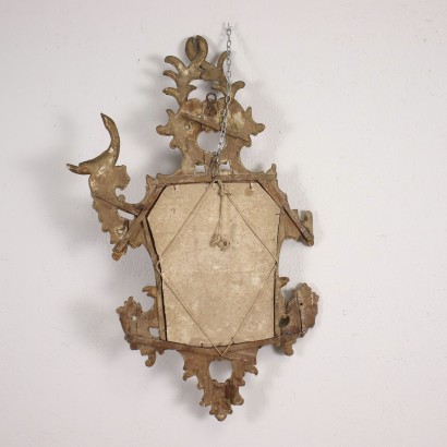 Miroir Rococo Bois Italie XVIII Siècle