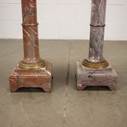 Pair of Marble Columns Italy XX Century