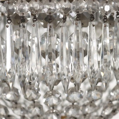 Baccarat Style Chandelier Glass Italy XX Century