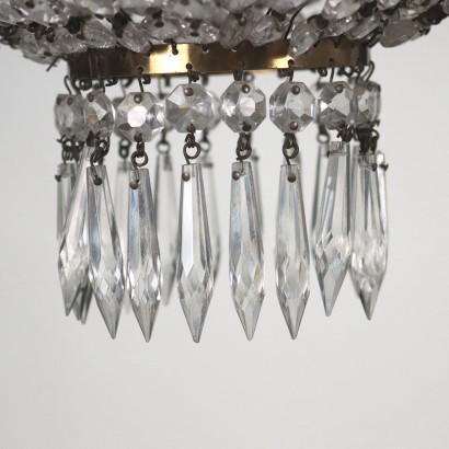 Baccarat Style Chandelier Glass Italy XX Century