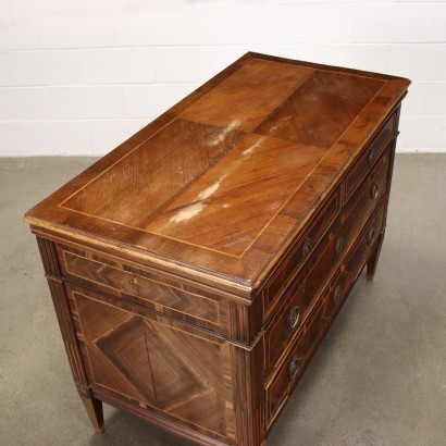 Commode Néoclassique Acajou Italie XVIII Siècle