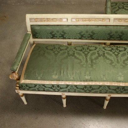 Paar Restauration Sofa Italien XIX Jhd