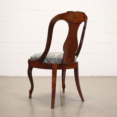 Group of 6 Louis Philippe Chairs Mahogany Italy XIX Century