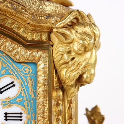 antigüedades, reloj, reloj antigüedades, reloj antiguo, reloj antiguo italiano, reloj antiguo, reloj neoclásico, reloj del siglo XIX, reloj de péndulo, reloj de pared, reloj tríptico Asselin Paris