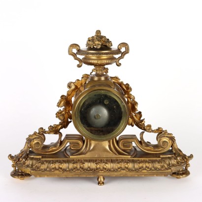 Clock Triptych Bronze France XIX Century